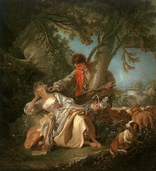 artist-francois-boucher: The interrupted sleep, 1750, Francois BoucherMedium: oil,canvas