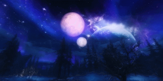 moonlightsdreaming:skyrim | starry sky