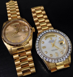 dxpemothafuxka:  His x Her Rolex’s