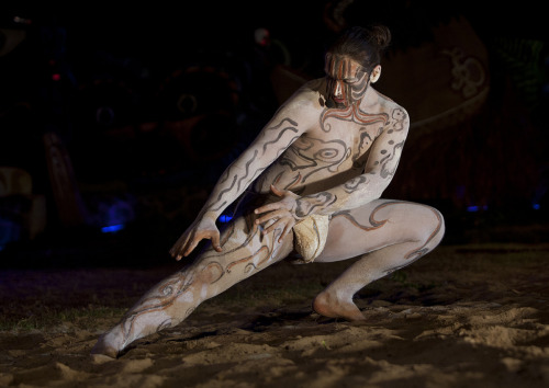 Tapati Festival, Easter Island, by  Eric Lafforgue.Tapati Festival in Easter Island is a mix of carnival, sports, theatrical presentations and homage to Rapa Nui, it is celebrated annually in January and February; the sporting competitions are based
