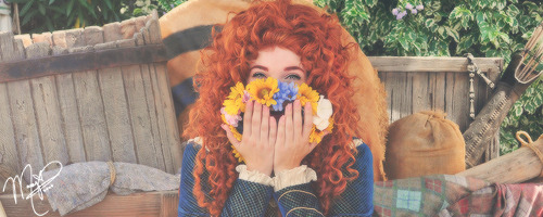 mermaidminnies:  Merida loved the flower crown that Jane and I made her.