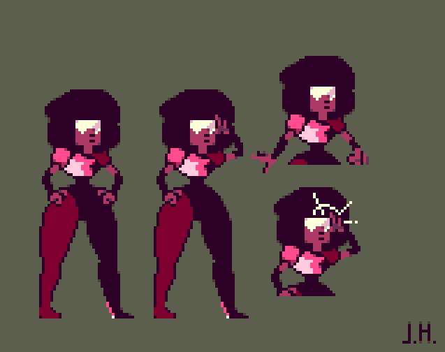 joesmuseum:It has been a while since I have done any steven U. Pixel art. I have