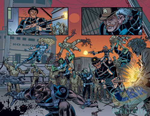 fjbarb:HOWLING COMMANDOS OF S.H.I.E.L.D. #1 // FRANK J. BARBIERE // BRENT SCHOONOVER // NICK FILIARD