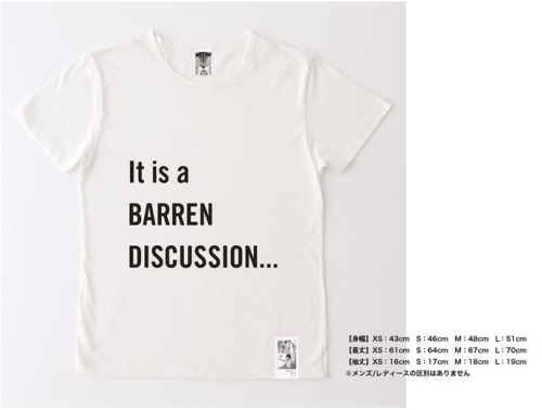 fuku-shuu:   Official shirts to be sold at the upcoming Shingeki no Kyojin Exhibition at the Tokyo Ueno Royal Museum  The quotes are translated lines from the manga (The panels they reference are seen at the bottom of each shirt). Urm, I’m not sure