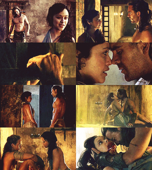 ihavefeelers:  INTERRACIAL COUPLES  Gannicus &amp; Melitta, Spartacus&ldquo;To gaze upon you