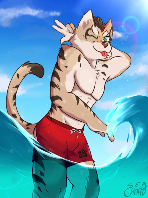 seachord: And here we have Shu-chi, taking advantage of the last few weeks of summer. Been thinking 