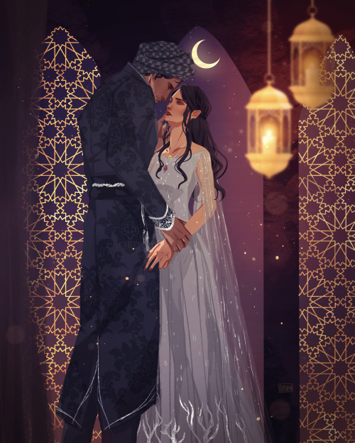 elithien:Exclusive print I did for the WE FREE THE STARS by Hafsah Faizal &lt;3 A lovely honour to w