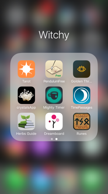 witcheryandweirdness: My witchy iOS apps. Wow! I’ve never gotten more than MAYBE 15 notes in m