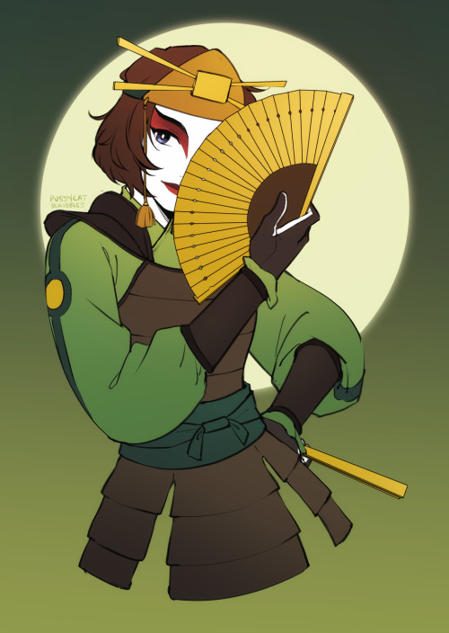 Please enjoy this Kyoshi warrior Suki, drawn for a patron! I’m loving all the Avatar art reque