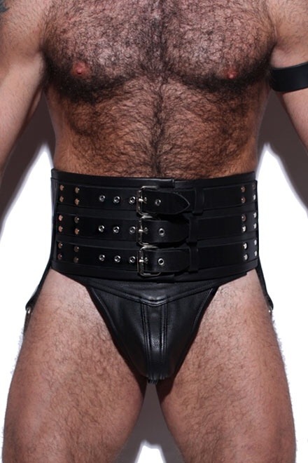 monkeysaysficus:  mugler88:  We now have a small, high end, leather collection at SlickItUp.com called BIG LEATHER. The piece featured here is our Beast Belt and it’s available now.   Photos by Marco Ovando  Ohhhhhh now I get the handles