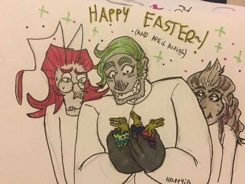 Happy Easter and April Fools, let prof. Krokodil give you some painted crocodile eggs to prank some 