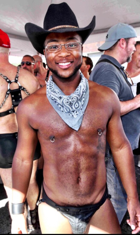 Black Muscle Ink Leather Kink