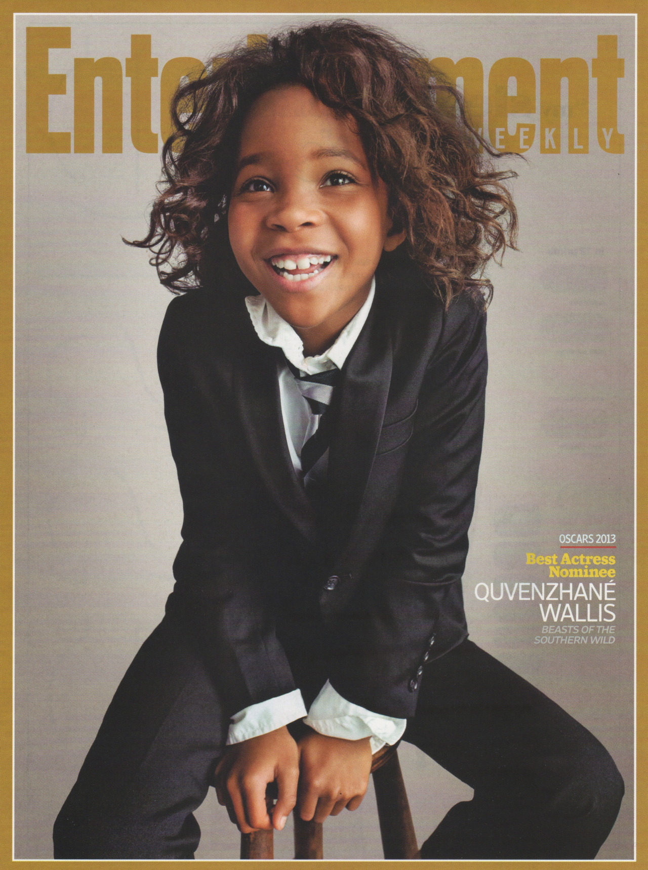 homagetobeauty:  Quvenzhane Wallis - Jan. 25/Feb. 1, 2013 issue of Entertainment