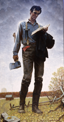 Norman Rockwell, Lincoln the Railsplitter, 1965