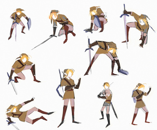 A hero needs to rest. Link poses at Zeet Studio life drawing! The poses where, UFF , you can ch