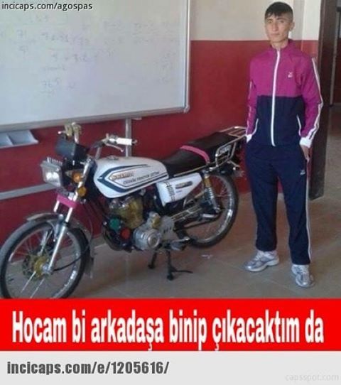 Hocam bi arkadaşa binip...