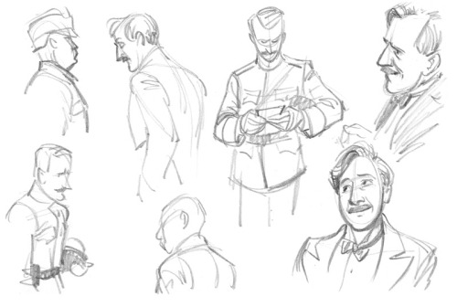 More sketches from The Grand Budapest Hotel