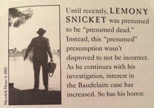 penamor:Lemony Snicket’s “About the Author” pages