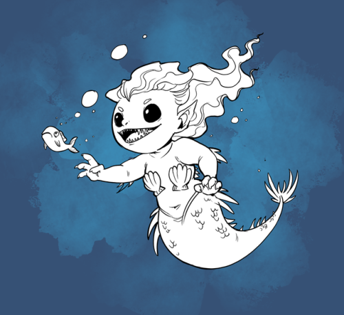 I Drew This Real Quick Over My Lunch Break Because I Forgot That Mermay Was A Thing And I Wanted To Do