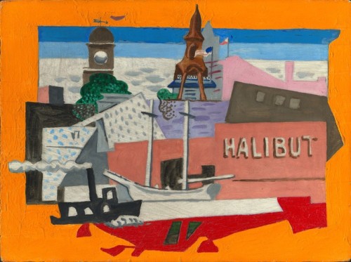 artist-stuart-davis: The Tug Boat, Stuart Davis, 1922, Harvard Art MuseumsHarvard Art Museums/Fogg M