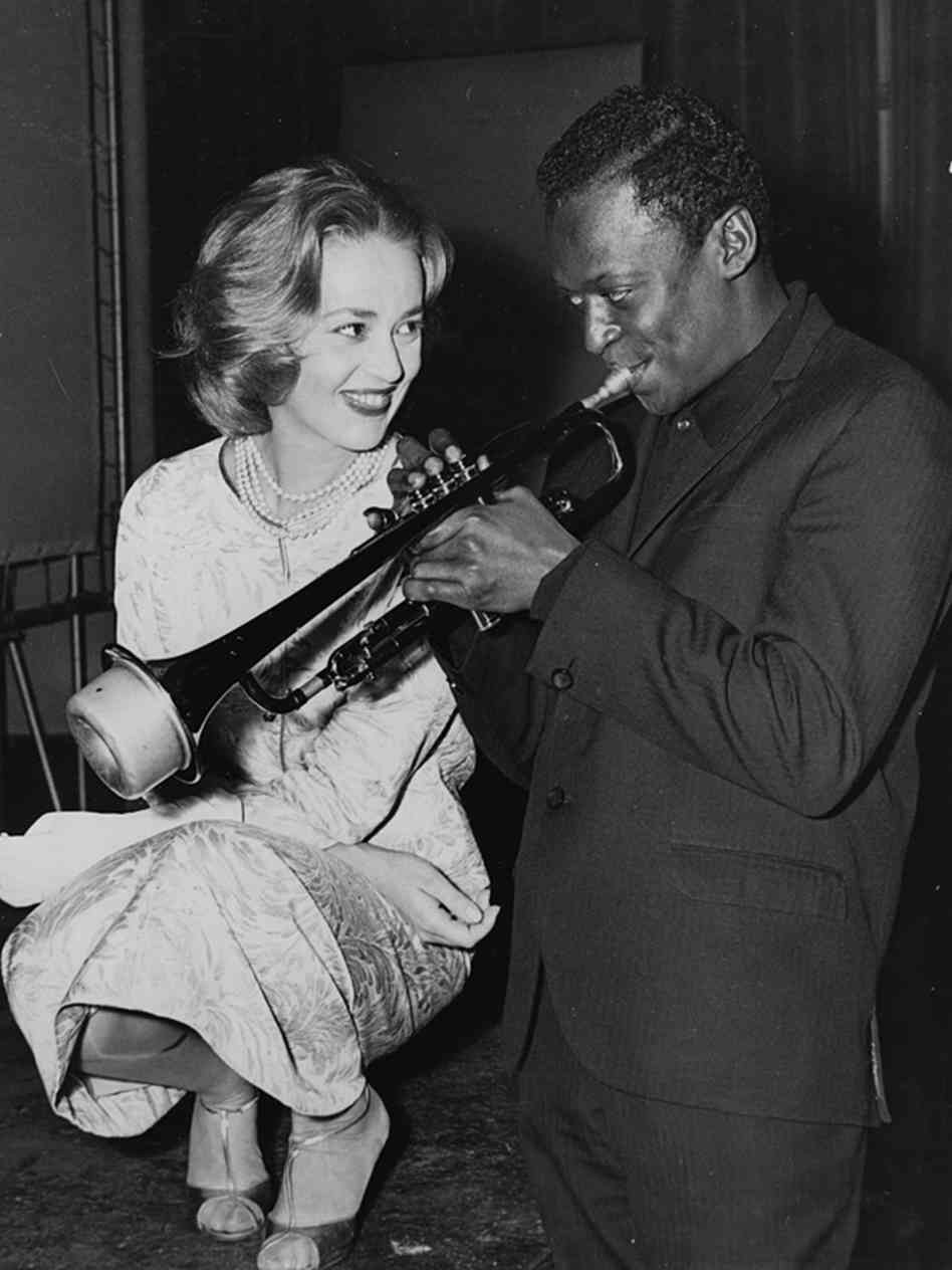nprfreshair:  French actress Jeanne Moreau and Miles Davis, cir. 1958 when Miles