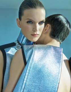 stormtrooperfashion:  Mirte Maas in “Back To Futurism” by Kai Z Feng for Harper’s Bazaar China, March 2014 See more from this set here. 