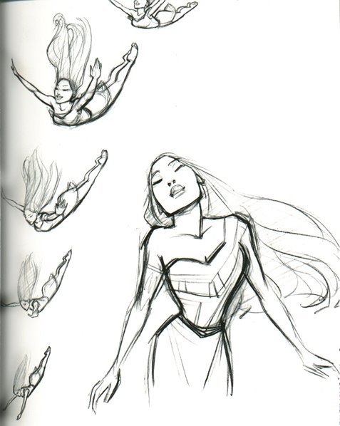 senoritaunicorn:Glen Keane “Pocahontas” studies.