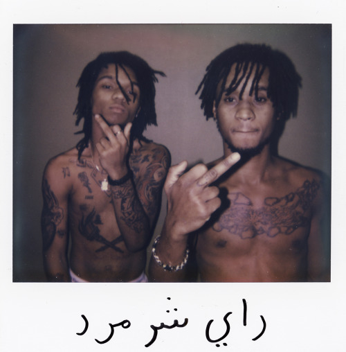 Rae Sremmurd on polaroid December 2015 - Amsterdamfor my arabic polaroids series.