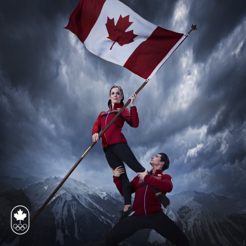 Most epic Olympic flag bearer announcement photo EVER! Hope they strike this pose during the ceremon