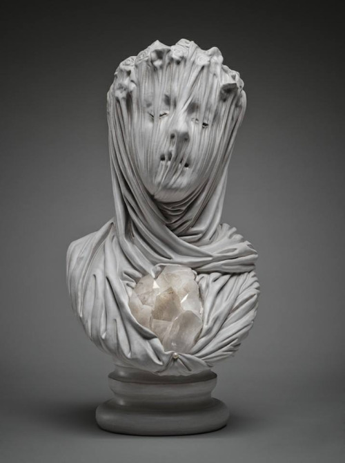 asylum-art-2:   Ghostly Veiled Souls Carved Out of Solid Marble of  Livio ScarpellaThe work of Italian contemporary artist Livio Scarpella  turns good and evil into delicacy.  This group of sculptures, named  “Ghosts Underground”, depicts lost