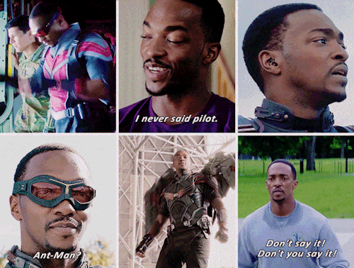 romanovrogers:You’re a good man, Sam. SAM WILSON in the Marvel Cinematic Universe