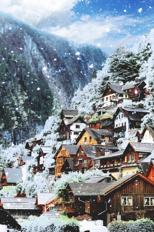 worldwaits:Winter in Hallstatt, Austria