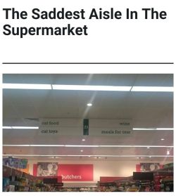 peterpayne:  Saddest aisle in the supermarket. 