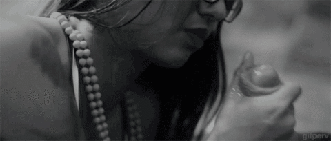 saythankyoumaster:  She likes to watch it erupt before she licks it off.