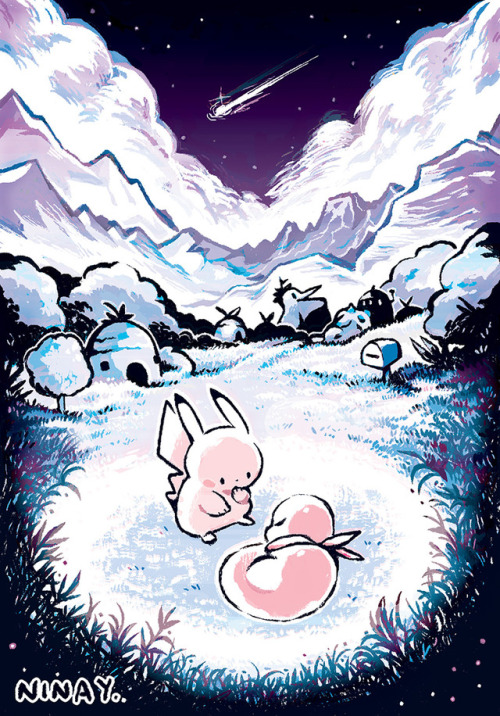 ninadraws:My full piece for @pkmguildzine! We’re still taking orders for a few more days, so don’t m