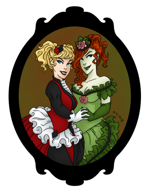 ealperin:  thefingerfuckingfemalefury:  : Victorian Girls by Msciuto  Just LOOK at how fabulous Kate looks there Not to mention Harley and Ivy, being all adorable as gloriously queer victorian supervillain girlfriends :D  I hope someone cosplays these!