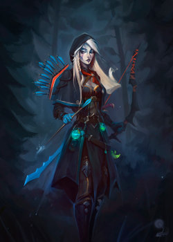 neatbender:Drow Ranger by haryarti