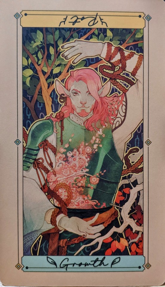 Mighty Nein Player Character Oracle Cards.