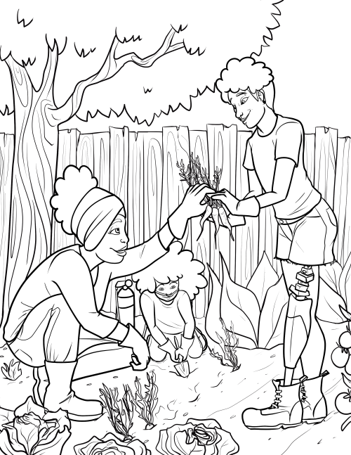 ogrefairydoodles:Some coloring book pages I made for CultureStrike ! You can find and download the f