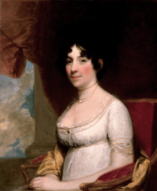 Dolley Madison (1804). Gilbert Stuart (American, 1755–1828). Oil. White House. 