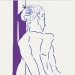 kwa56-blog:Leaning nude.Acrylic pens on archive paper.Approx.8x6inches.KRWall.