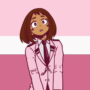 cherry blossom bi/trans ochako icons! pls like/rb if using!happy bday ochako!