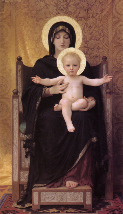 incrediblelightnessofbeing: Adolphe-William Bouguereau - Virgin and Child - 1888