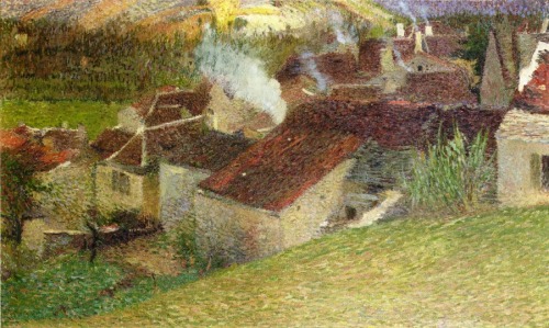 artist-henri-martin:The Center of La Bastide du Vert, 1910, Henri MartinMedium: oil,canvas