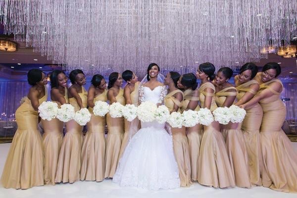 packtheammo:  urbansoulection:  Her wedding dress &amp; reception look has me
