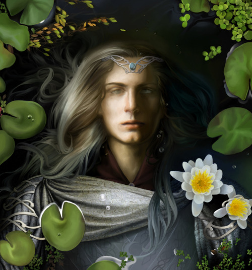 markedasinfernal:
“Dead Marshes Elf, by steamey
What if he is Oropher, late King of Mirkwood and father of Thranduil? He was slain in the battles of the Last Alliance, and no mention was made of the recovery of his body. Imagine him trapped forever...