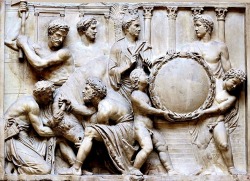 hadrian6:Sacrificial Scene.   2nd.century. CE. Roman copy of a Greek original. marble. Uffizi Gallery. Florence.http://hadrian6.tumblr.com