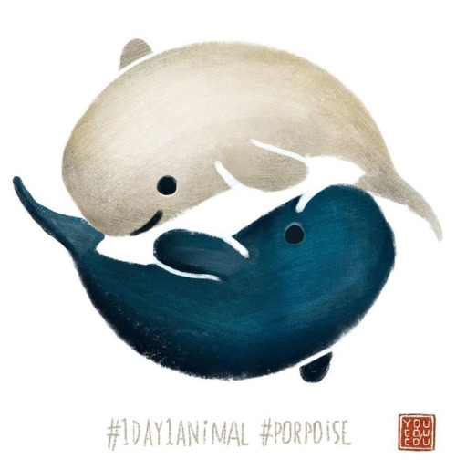 Ma petite participation au #1day1animal de @_kness Aujourd’hui c’est #porpoise &lt;3 #drawing #drawi