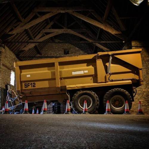 The small boy in me is loving the the massive Blackmarsh Farm machinery milling around the Black Shed site.
I did a whole series of children’s tractor, digger and truck books years ago, tapping into the largely male ‘hard wired for big wheels’ thing...