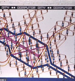 Archigram design titled &lsquo;Computer City&rsquo; by Warren Chalk.